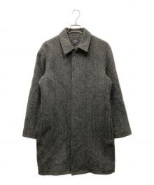 A.P.C.（アーペーセー）の古着「ツイード 比翼コート」｜ブラック
