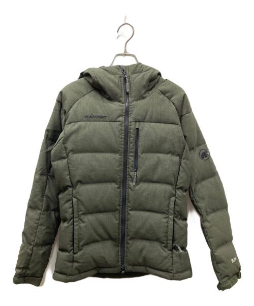 MAMMUT（マムート）MAMMUT (マムート) SERAC Down Hoody Herringbone フーデッドダウンジャケット カーキ サイズ:Sの古着・服飾アイテム