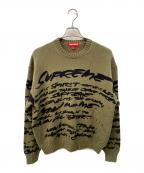 SUPREMEシュプリーム）の古着「Futura Sweater フューチュラセーター」｜カーキ×ブラック