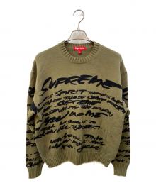 SUPREME（シュプリーム）の古着「Futura Sweater フューチュラセーター」｜カーキ×ブラック