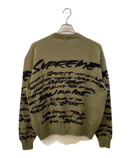 SUPREME（シュプリーム）Supreme (シュプリーム) Futura Sweater フューチュラセーター カーキ×ブラック サイズ:Ｓの古着・服飾アイテム