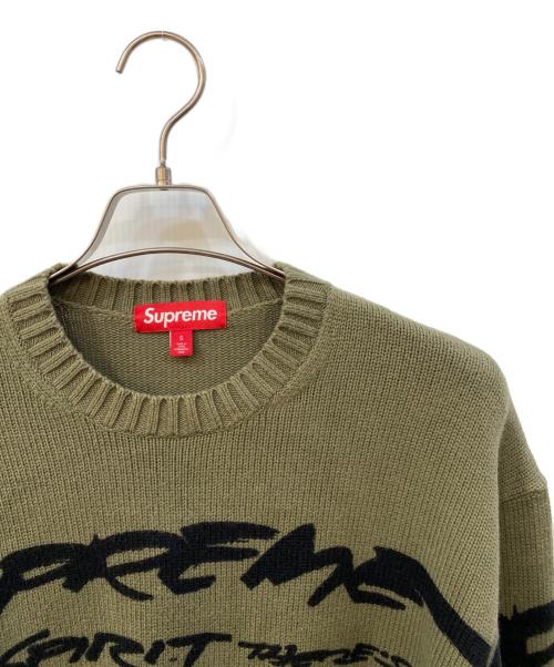 SUPREME（シュプリーム）Supreme (シュプリーム) Futura Sweater フューチュラセーター カーキ×ブラック サイズ:Ｓの古着・服飾アイテム