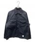 uniform experiment（ユニフォームエクスペリメント）の古着「SLEEVE PANELED DOUBLE POCKET BIG SHIRT ダブルポケットビッグシャツ」｜ブラック