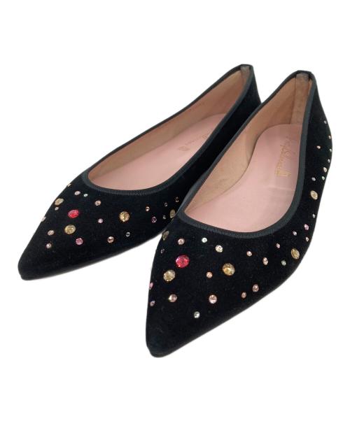pretty ballerinas（プリティーバレリーナ）pretty ballerinas (プリティーバレリーナ) ビジューパンプス ブラック サイズ:SIZE 38 1/2の古着・服飾アイテム