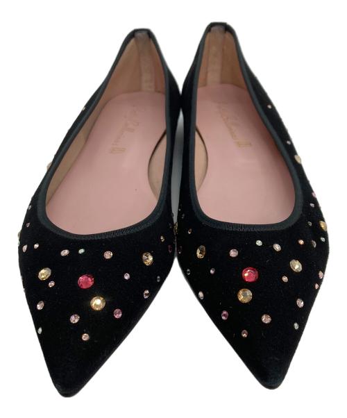 pretty ballerinas（プリティーバレリーナ）pretty ballerinas (プリティーバレリーナ) ビジューパンプス ブラック サイズ:SIZE 38 1/2の古着・服飾アイテム