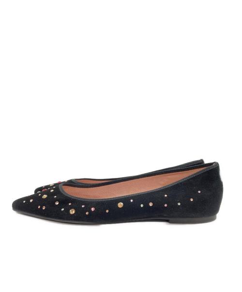 pretty ballerinas（プリティーバレリーナ）pretty ballerinas (プリティーバレリーナ) ビジューパンプス ブラック サイズ:SIZE 38 1/2の古着・服飾アイテム