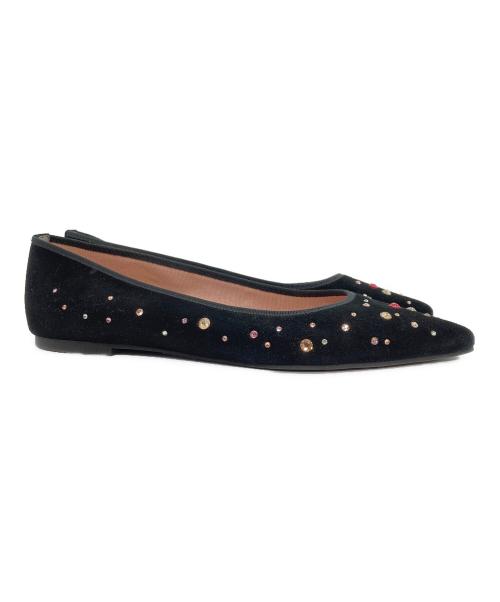 pretty ballerinas（プリティーバレリーナ）pretty ballerinas (プリティーバレリーナ) ビジューパンプス ブラック サイズ:SIZE 38 1/2の古着・服飾アイテム