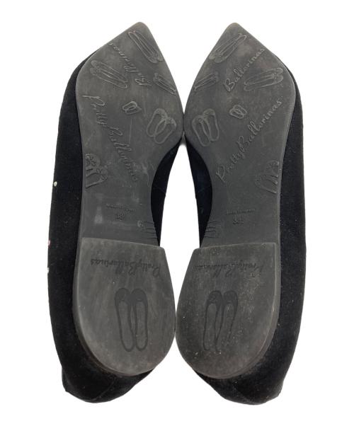 pretty ballerinas（プリティーバレリーナ）pretty ballerinas (プリティーバレリーナ) ビジューパンプス ブラック サイズ:SIZE 38 1/2の古着・服飾アイテム