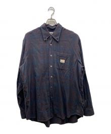 OUR LEGACY×stussy（アワーレガシー×ステューシー）の古着「Work Shop Check Shirt チェックシャツ」｜ネイビー×レッド