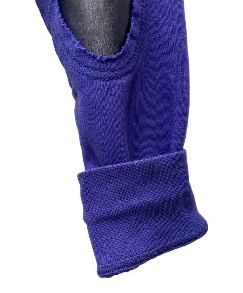 Maison Margiela 14（メゾンマルジェラ 14）Maison Margiela 14 (メゾンマルジェラ 14) 18AW Elbow Patch Crew Neck Sweater エルボーパッチスウェット ネイビー×ブラック サイズ:48の古着・服飾アイテム