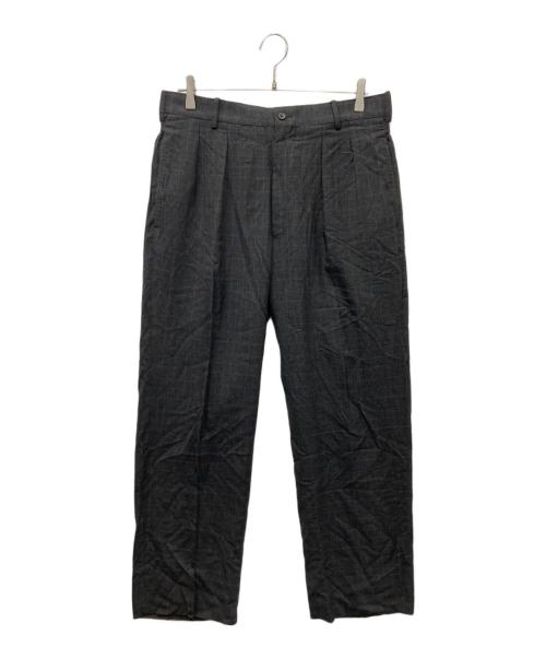 MAATEE&SONS（マーティーアンドサンズ）MAATEE&SONS (マーティーアンドサンズ) 2タックチェックトラウザーパンツ グレー サイズ:3の古着・服飾アイテム