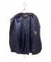 中古・古着 GORSCH (ゴーシュ) WOOLRAYON VELVETYARN WAISTCOAT ウールレーヨンベルベットヤーンウェイストコート ネイビー×ブラウン サイズ:48：12000円
