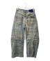 ourshes (アワシズ) Dirty grunge balloon pants ダーティグランジバルーンデニムパンツ ブルー サイズ:46：10000円