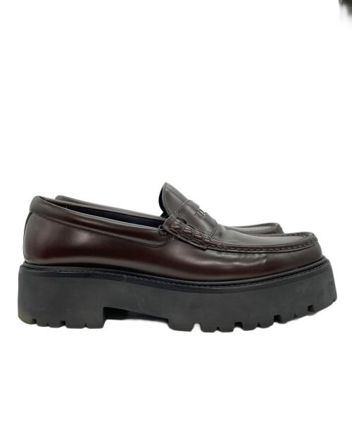 CELINE（セリーヌ）CELINE (セリーヌ) バルキー ペニー チャンキー ローファー ブラウン サイズ:SIZE 44の古着・服飾アイテム