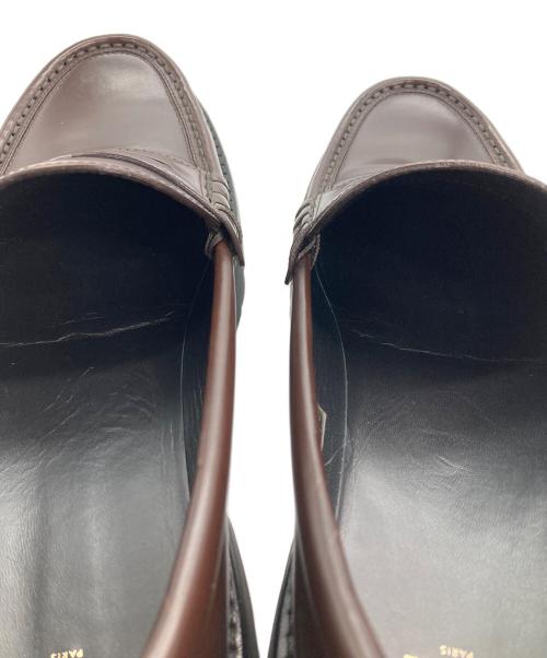 CELINE（セリーヌ）CELINE (セリーヌ) バルキー ペニー チャンキー ローファー ブラウン サイズ:SIZE 44の古着・服飾アイテム