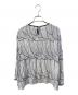 mina perhonen (ミナ ペルホネン) sulka L/S ブラウス ネイビー×ホワイト サイズ:Ｍ：21000円