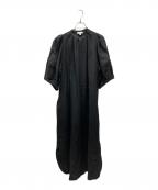 HYKEハイク）の古着「BALLOON SLEEVE DRESS バルーンスリーブドレス」｜ブラック