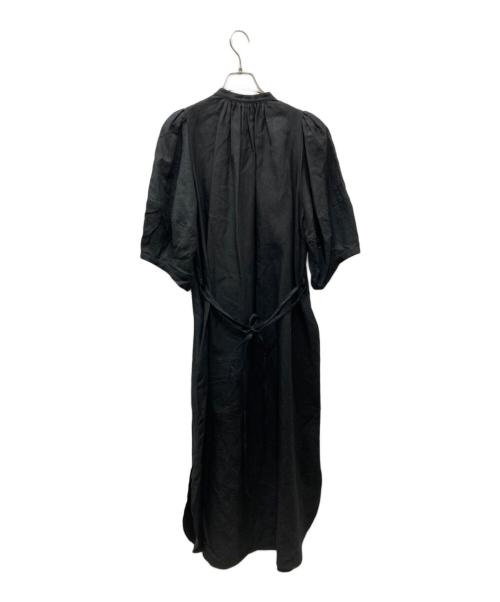 HYKE（ハイク）HYKE (ハイク) BALLOON SLEEVE DRESS バルーンスリーブドレス ブラック サイズ:1の古着・服飾アイテム