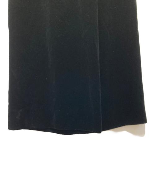 CHANEL（シャネル）CHANEL (シャネル) ココマーク金釦リボンベルベットパンツ ブラック サイズ:36の古着・服飾アイテム