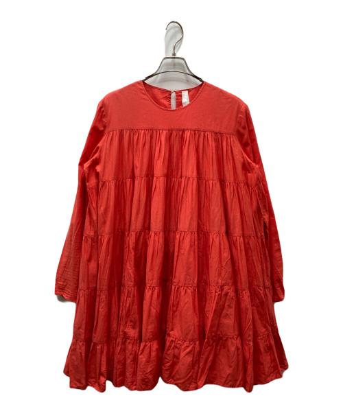 merlette（マーレット）Merlette (マーレット) ESSAOURIA コットンティアードワンピース レッド サイズ:Freeの古着・服飾アイテム