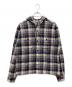 Supreme（シュプリーム）の古着「26SS Hooded Flannel Shirt brown チェックシャツ」｜ベージュ×ネイビー