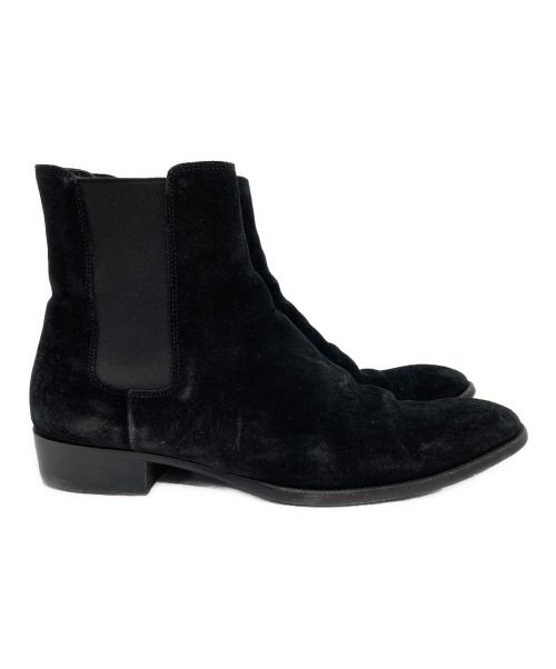 Saint Laurent Paris（サンローランパリ）Saint Laurent Paris (サンローランパリ) CHELSEA BOOTS チェルシー スウェード ブーツ ブラック サイズ:41の古着・服飾アイテム