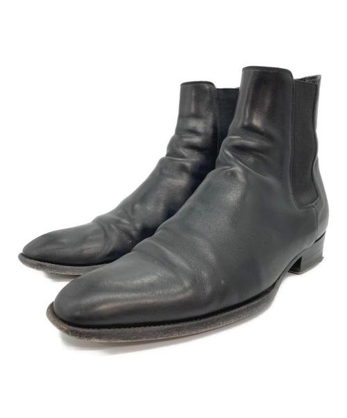 Saint Laurent Paris（サンローランパリ）Saint Laurent Paris (サンローランパリ) 16AW WYATT CHELSEA BOOTS サイドゴア チェルシー レザーブーツ ブラック サイズ:41の古着・服飾アイテム
