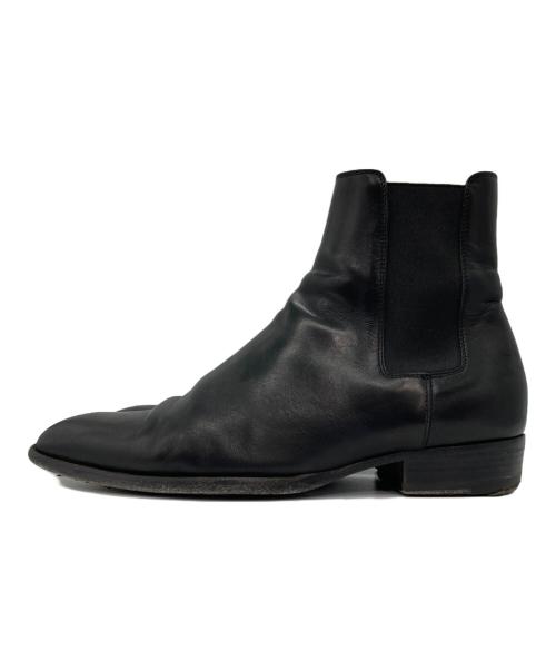 Saint Laurent Paris（サンローランパリ）Saint Laurent Paris (サンローランパリ) 16AW WYATT CHELSEA BOOTS サイドゴア チェルシー レザーブーツ ブラック サイズ:41の古着・服飾アイテム