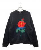 YOHJI YAMAMOTO×SUPREMEヨウジヤマモト×シュプリーム）の古着「20AW Yohji Yamamoto Sweater コラボニットセーター」｜ブラック