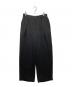 CULLNI（クルニ）の古着「Stripe Double Cloth Tuck Wide Pant ストライプタックワイドパンツ」｜ブラック