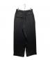 CULLNI (クルニ) Stripe Double Cloth Tuck Wide Pant ストライプタックワイドパンツ ブラック サイズ:2：8000円