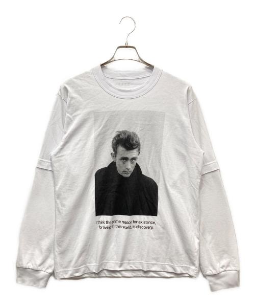 sacai（サカイ）sacai (サカイ) 25SS James Dean L/S T-shirt 長袖カットソー ホワイト サイズ:2の古着・服飾アイテム