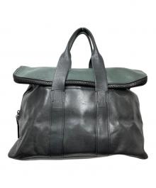 3.1 phillip lim（スリーワンフィリップリム）の古着「レザートートバッグ」｜ブラック×グリーン