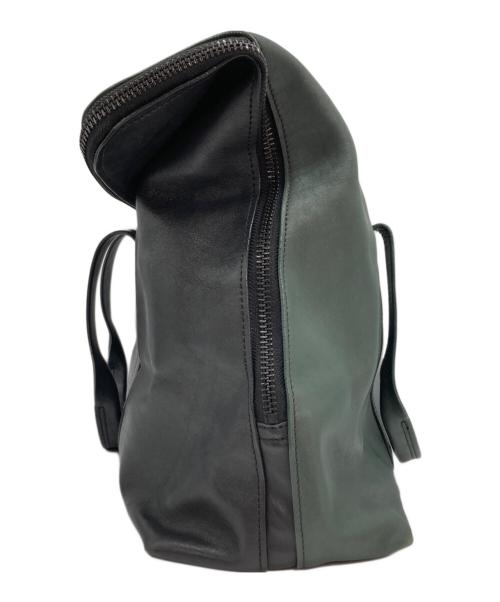 3.1 phillip lim（スリーワンフィリップリム）3.1 phillip lim (スリーワンフィリップリム) レザートートバッグ ブラック×グリーンの古着・服飾アイテム