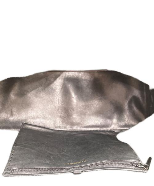 3.1 phillip lim（スリーワンフィリップリム）3.1 phillip lim (スリーワンフィリップリム) レザートートバッグ ブラック×グリーンの古着・服飾アイテム