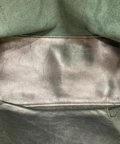 3.1 phillip lim（スリーワンフィリップリム）3.1 phillip lim (スリーワンフィリップリム) レザートートバッグ ブラック×グリーンの古着・服飾アイテム