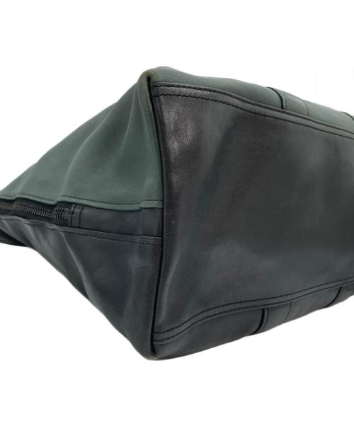 3.1 phillip lim（スリーワンフィリップリム）3.1 phillip lim (スリーワンフィリップリム) レザートートバッグ ブラック×グリーンの古着・服飾アイテム