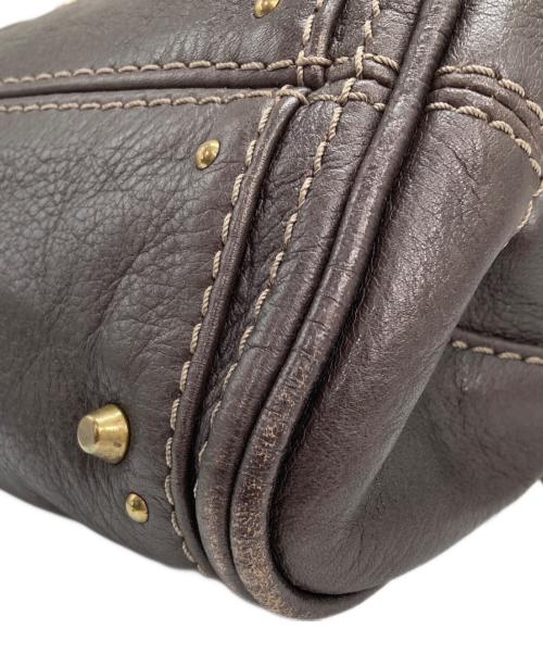 Chloe（クロエ）Chloe (クロエ) パディントン レザー ミニ ハンドバッグ ダークブラウンの古着・服飾アイテム