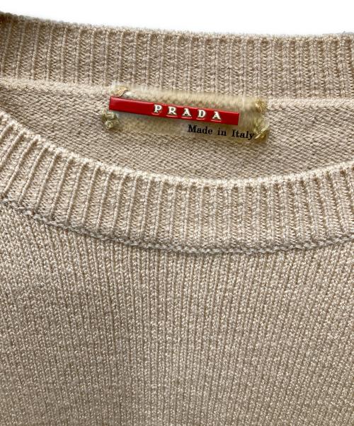PRADA SPORTS（プラダスポーツ）PRADA SPORTS (プラダスポーツ) ナイロン切替ニット ベージュ サイズ:50の古着・服飾アイテム