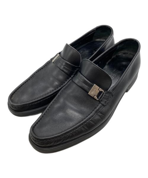 Salvatore Ferragamo（サルヴァトーレ フェラガモ）Salvatore Ferragamo　 (サルヴァトーレ フェラガモ) ローファー　15661 ブラック サイズ:8 1/2の古着・服飾アイテム