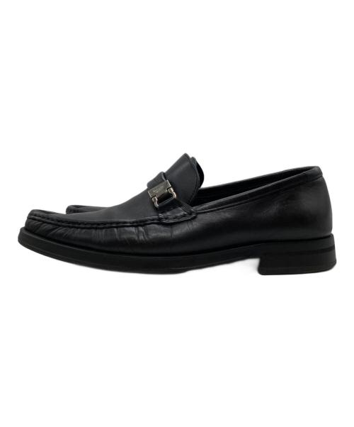 Salvatore Ferragamo（サルヴァトーレ フェラガモ）Salvatore Ferragamo　 (サルヴァトーレ フェラガモ) ローファー　15661 ブラック サイズ:8 1/2の古着・服飾アイテム