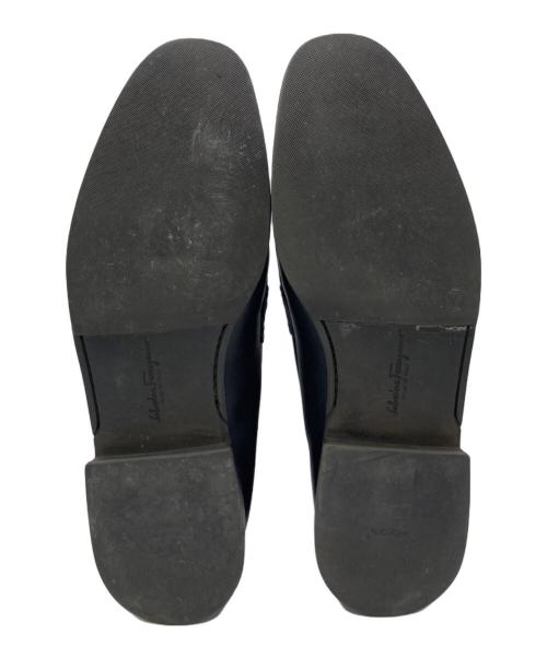 Salvatore Ferragamo（サルヴァトーレ フェラガモ）Salvatore Ferragamo　 (サルヴァトーレ フェラガモ) ローファー　15661 ブラック サイズ:8 1/2の古着・服飾アイテム