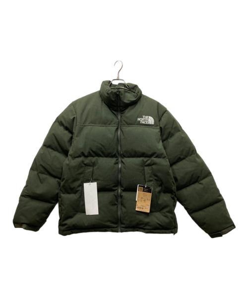 THE NORTH FACE（ザ ノース フェイス）THE NORTH FACE (ザ ノース フェイス) spiber (スパイバー) Brewed Protein オービット ヌプシジャケット グリーン×ブラック サイズ:Lの古着・服飾アイテム