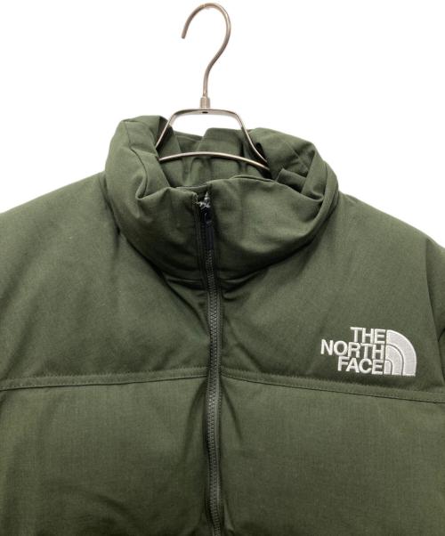 THE NORTH FACE（ザ ノース フェイス）THE NORTH FACE (ザ ノース フェイス) spiber (スパイバー) Brewed Protein オービット ヌプシジャケット グリーン×ブラック サイズ:Lの古着・服飾アイテム