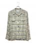 SUGARHILL（シュガーヒル）の古着「OMBRE PLAID OPEN COLLAR SHIRTS オンブレプレイドオープンカラーシャツ」｜ブルー×イエロー