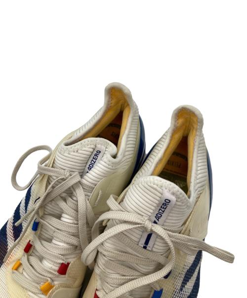 adidas（アディダス）adidas (アディダス) ADIZERO UBERSONIC 2 PW CG3086 ローカットスニーカー ホワイト×ブルー サイズ:30cmの古着・服飾アイテム