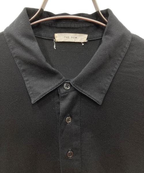 THE ROW（ザ ロウ）THE ROW (ザ ロウ) ロングスリーブポロシャツ ブラック サイズ:Mの古着・服飾アイテム