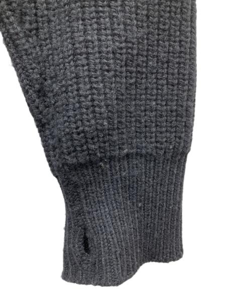 YOKE（ヨーク）YOKE (ヨーク) Rib Skipper Sweater スキッパーネックニット ブラック サイズ:3の古着・服飾アイテム
