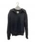 YOKE（ヨーク）の古着「Rib Skipper Sweater スキッパーネックニット」｜ブラック