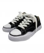 MIHARA YASUHIROミハラヤスヒロ）の古着「PETERSON Original sole canvas lowcut sneakerピーターソン オリジナルソール ローカットスニーカー」｜ブラック×ホワイト